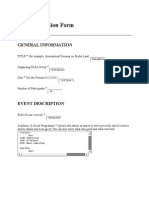 S&C Event Evaluation Form