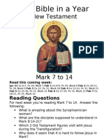 Bible in A Year 13 NT Mark 7 To 14