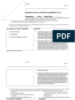 Classroom Management Plan Graphic Organizer