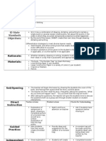 Lesson Plan, Kindergarten Writing