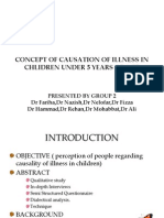 Concept of Causation of Illness in Chlidren Under 5 Years of Age