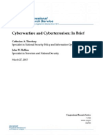 Cyberwarfare and Cyberterrorism: in Brief