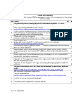 Clinical Trial Checklist