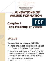 Foundations of Values Formation