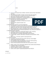 MCQ Discussion Sutures