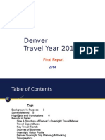 Visit Denver Visitation Report by Longwoods International 2014