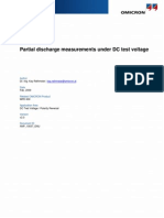 Partial Discharge Measurements Under DC Test Voltage: Application Note