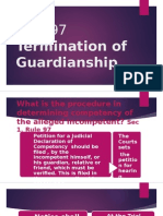 Rule 97: Termination of Guardianship