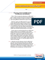 Compare-and-Contrast Sample Paper: Name - Date