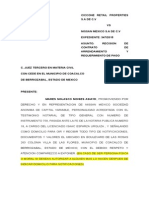 Modelo Contestacion de Demanda en Materia Mercantil