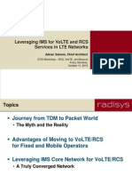 Leveraging Ims For Volte and Rcs Services in Lte Networks: Adnan Saleem, Chief Architect