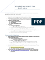 AutodeskCertifiedUserAutoCADExamOverview PDF