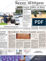 Greer Police To Host Softball Tournament: Resident: Protect Family Graves