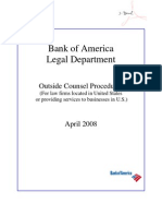 08-12-11 Bank of America - Outside Counsel Procedures S
