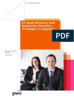 PWC Eu Bank Recovery and Resolution Directive Triumph or Tragedy