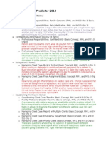 ATI Predictor 2010 Topics To Review