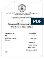 Research On Consumer Preference For Fruit Juice