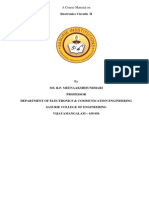 EC6401 Electronics Circuits II - Notes - Annaunivupdates