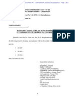 341-Main PLAINTIFF'S NOTICE OF FILING REDACTED PLEADINGS IN COMPLIANCE WITH ORDER DE 324 AND ORDER DE 325