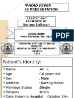 Typhoid Case Presentation