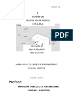 Passive Solar Design Report