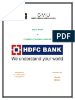 Study of Compensation Management in HDFC Bank