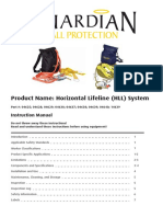 Horizontal LifeLine Instructions