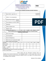 Technical Training Institute Hindustan Aeronautics Limited: Application For Engineeting Graduate Apptrenticeship Training