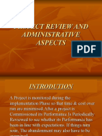 Project Review and Administrative Aspects