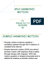 Simple Harmonic Motion: by Shendy Aji Y.S 09330281 5E