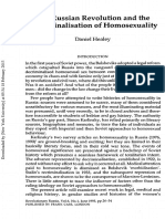 Daniel Healey, 'The Russian Revolution and The Decriminalisation of Homosexuality', Revolutionary Russia, 1993, Vol. 6, No. 1, Pp. 26-54