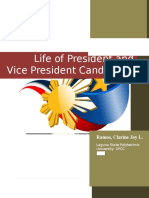 Vice and Presidential Candidates