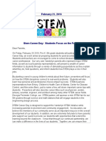 Stem Career Day - Announcement Letter