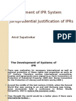 Development of IP System and Jurisprudential Justification of IPRs