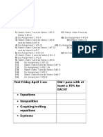 Algebra 1b Week 1