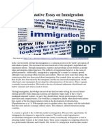 Argumentative Essay On Immigration PDF