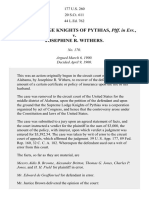 Knights of Pythias v. Withers, 177 U.S. 260 (1900)