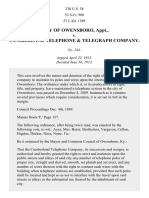 Owensboro v. Cumberland Telephone & Telegraph Co., 230 U.S. 58 (1913)