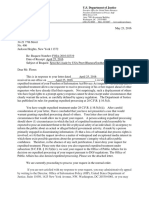 2016-05-23 Flores, Louis - USDOJ EOUSA - Expedited Response Letter