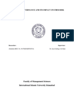 Corporate Governance and Firm Risk - Final Thesis (Abdullah) PDF