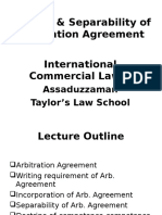 Topic 4 Lecture 1 Arb. Agreement Separability