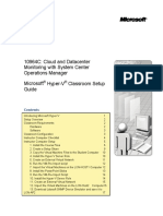 10964C: Cloud and Datacenter Monitoring With System Center Operations Manager Microsoft Hyper-V Classroom Setup Guide