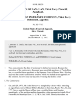 Municipality of San Juan, Third Party v. Great American Insurance Company, Third Party, 813 F.2d 520, 1st Cir. (1987)