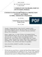 Public Service Company of Colorado, Fort St. Vrain Station v. United States Environmental Protection Agency, and William K. Reilly, Administrator, 949 F.2d 1063, 10th Cir. (1991)