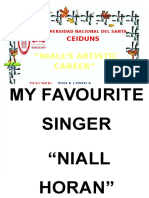 My Favourite Singer "Niall Horan": "Niall'S Artistic Career"