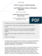 United States v. Nancy Baker and William James Reeder, 638 F.2d 198, 10th Cir. (1980)