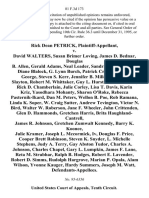 Rick Dean Petrick v. David Walters, Susan Brimer Loving, James D. Bednar, Douglas B. Allen, Gerald Adams, Neal Leader, Sandra D. Howard, A. Diane Blalock, G. Lynn Burch, Patrick Crawley, Alecia George, Steven S. Kerr, Jennifer B. Miller, Diane L. Slayton, Robert M. Whittaker, Guy L. Hurst, Robert Butkin, Rick D. Chamberlain, Julie Corley, Lisa T. Davis, Karin Kriz, Yasodhara Mohanty, Sharon O'roke, Rebecca Pasternik-Ikard, Dan M. Peters, Wellon B. Poe, Rob Ramana, Linda K. Soper, W. Craig Sutter, Andrew Tevington, Victor N. Bird, Walter W. Roberson, Jane F. Wheeler, John Crittenden, Glen D. Hammonds, Gretchen Harris, Brita Haughland-Cantrell, James R. Johnson, Gretchen Zumwalt Kennedy, Barry K. Koonce, Julie Kramer, Joseph L. McCormick Iv, Douglas F. Price, Cooper Brett Robinson, Steven K. Snyder, L. Michelle Stephens, Judy A. Terry, Gay Abston Tudor, Charles A. Johnson, Charles Chapel, Gary L. Lumpkin, James F. Lane, Reta M. Strubhar, Ralph B. Hodges, Robert E. Lavender, Robert D. Sim