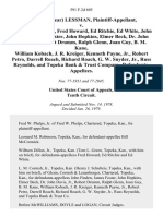 Linda (Sinklear) Lessman v. Bill McCormick Fred Howard, Ed Ritchie, Ed White, John Finden, James Foster, John Hopkins, Elmer Beck, Dr. John Davis, Jr., Robert Drumm, Ralph Glenn, Joan Guy, B. M. Kane, William Kobach, J. R. Kreiger, Kenneth Payne, Jr., Robert Petro, Darrell Roach, Richard Roach, G. W. Snyder, Jr., Russ Reynolds, and Topeka Bank & Trust Company, 591 F.2d 605, 10th Cir. (1979)