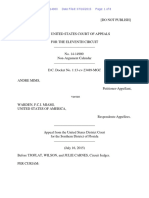 Andre Mims v. Warden, F.C.I. Miami, 11th Cir. (2015)