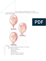 RN Notes Abruptio Placenta